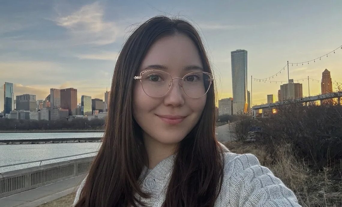 Portrait of Aiana Mambetova in Chicago